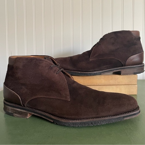 Magnanni Men's Desert/Chukka Boots in Chestnut Suede Leather *Spain* - Picture 12 of 12